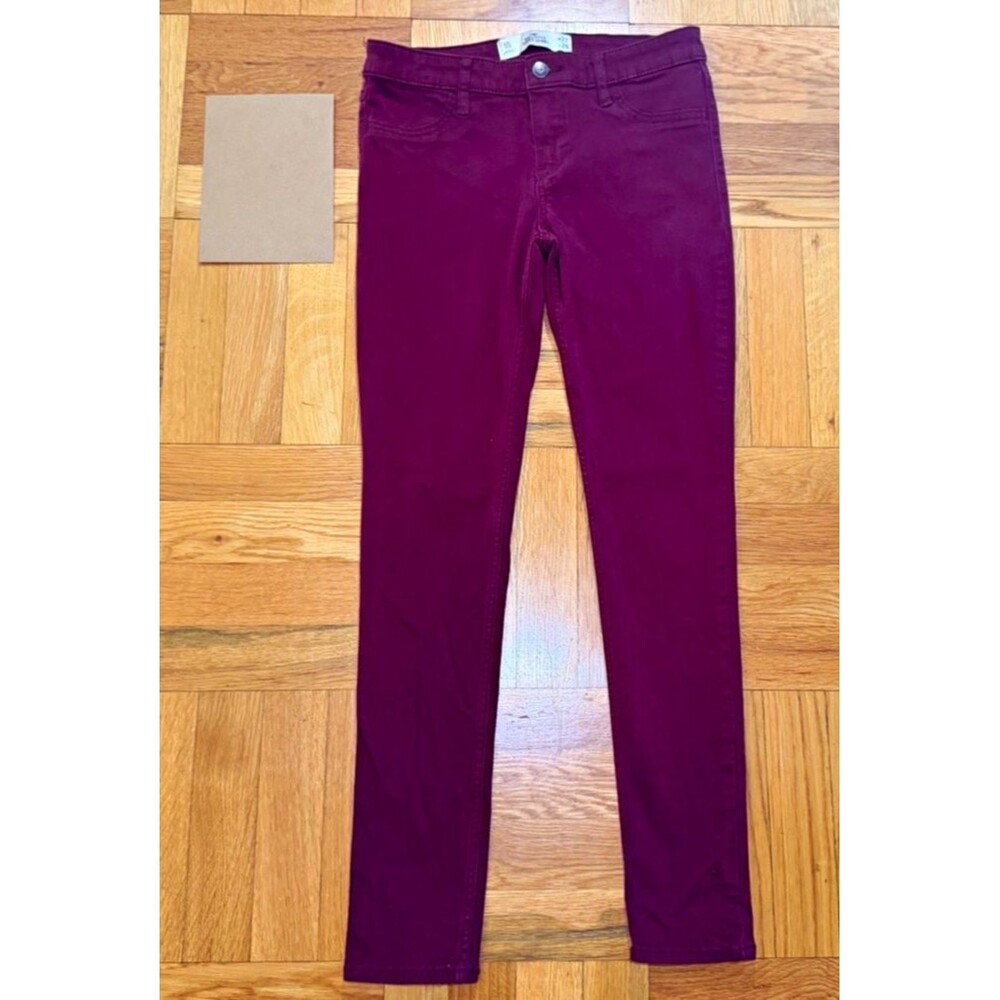 Hollister Super Skinny Jeans – Women’s 5 Short / W27 L29 – Burgundy